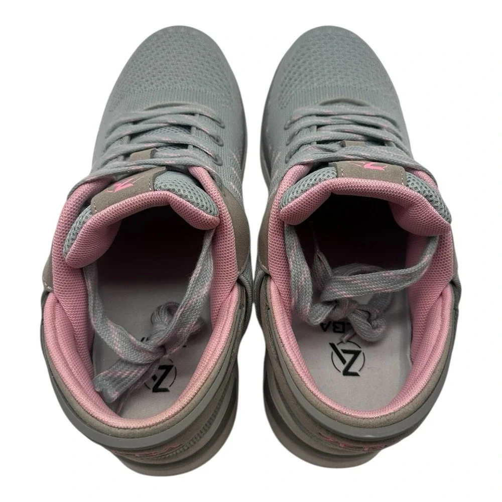 Zeba Hands Free Shoes Women's Size 9‎ N NARROW Gray Pink Comfort Walking Sneaker